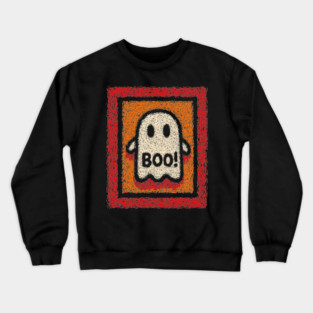 Friendly Ghost | The Cheerful Halloween Boo Crewneck Sweatshirt