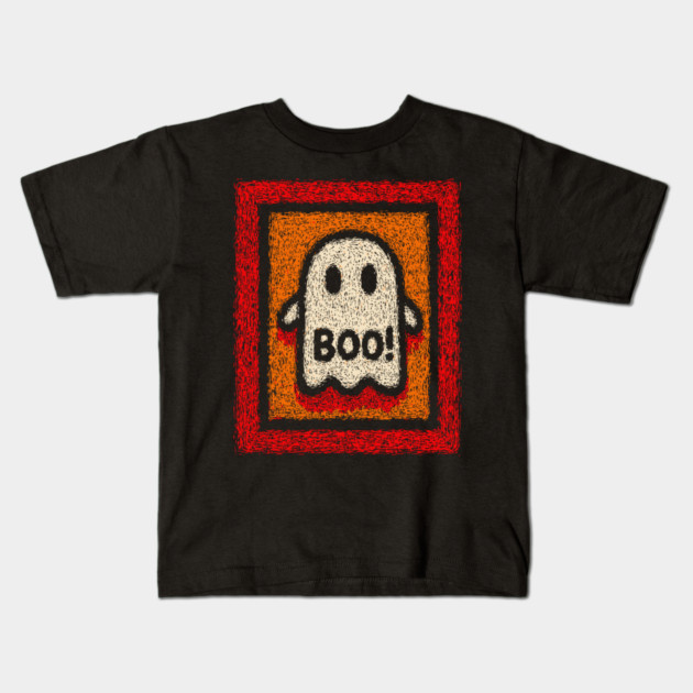 Friendly Ghost | The Cheerful Halloween Boo Kids T-Shirt by TuncGK
