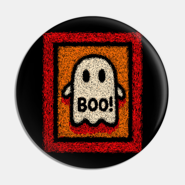 Friendly Ghost | The Cheerful Halloween Boo Pin by TuncGK