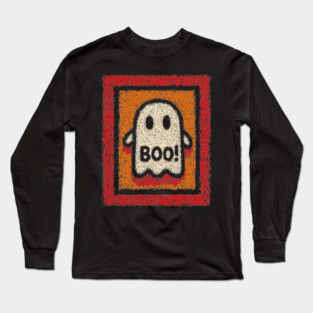 Friendly Ghost | The Cheerful Halloween Boo Long Sleeve T-Shirt