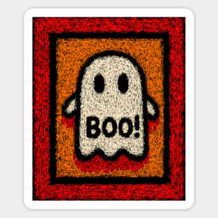 Friendly Ghost | The Cheerful Halloween Boo Magnet