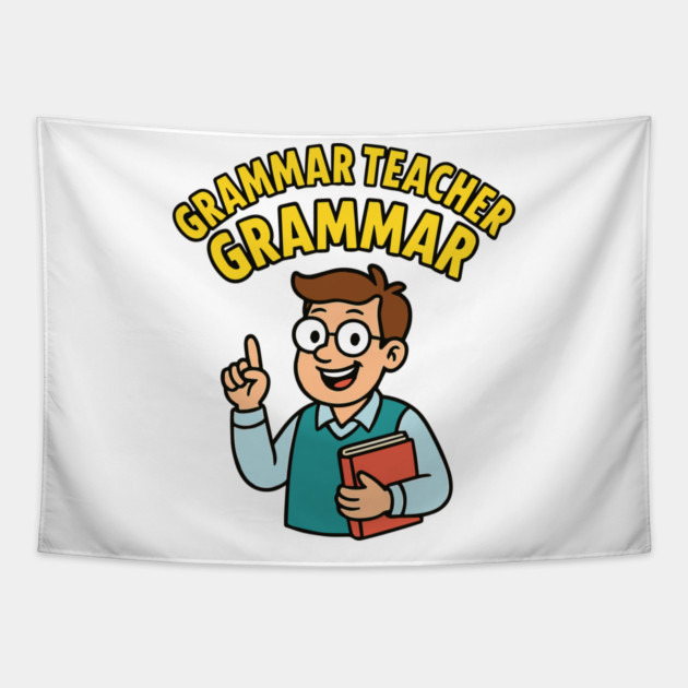 Funny Grammar teacher Tapestry by langedu