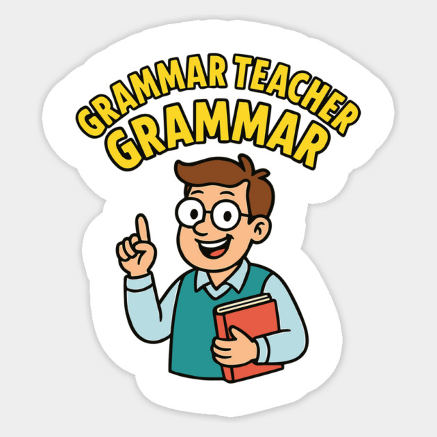 Funny Grammar teacher Sticker by langedu