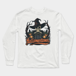 Halloweentown-Ghostly-Taxi-in-Halloweentown Long Sleeve T-Shirt