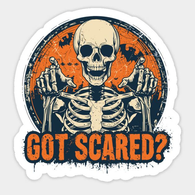 Got-Scared Halloween-Vibes Magnet by JessArty