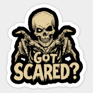 Halloween-Vibes Got-Scared Sticker