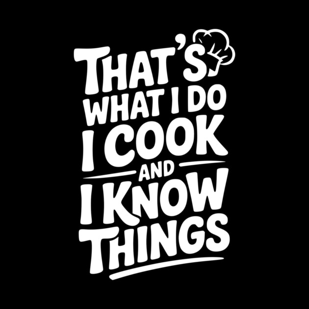 That’s What I Do I Cook and I Know Things by Frank Ring