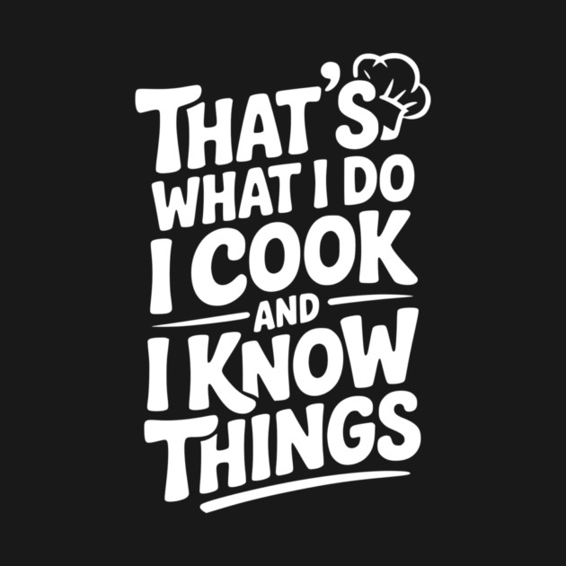 That’s What I Do I Cook and I Know Things by Frank Ring