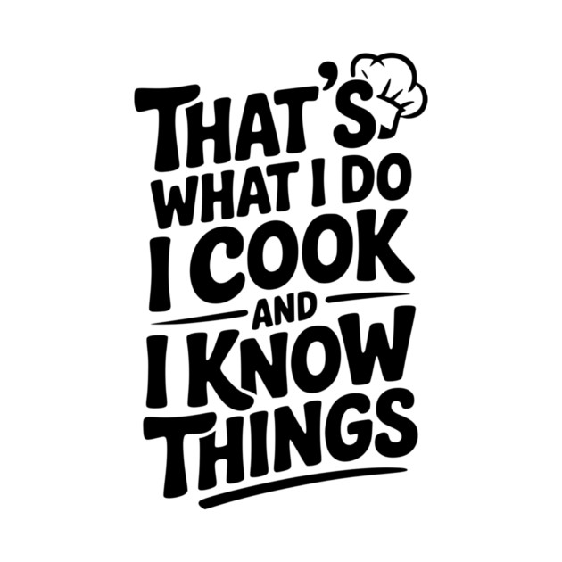 That’s What I Do I Cook and I Know Things by Frank Ring