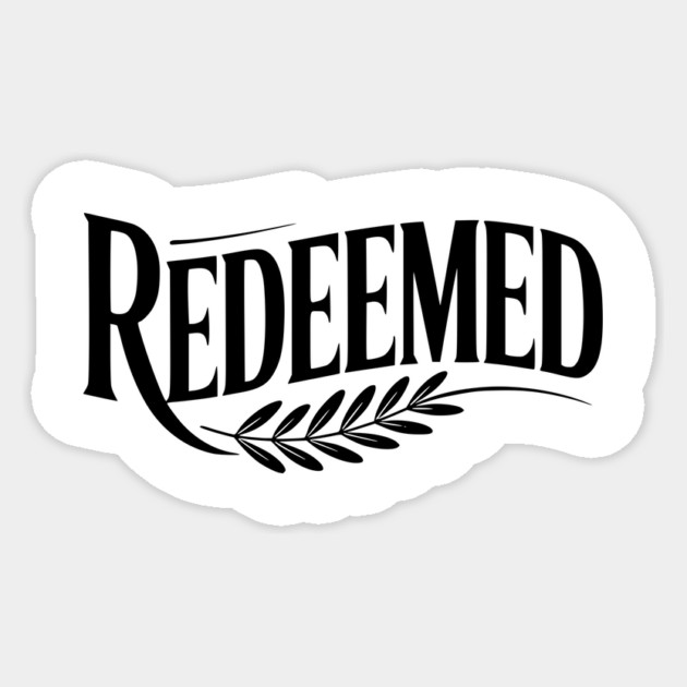 Redeemed Sticker by Frank Ring