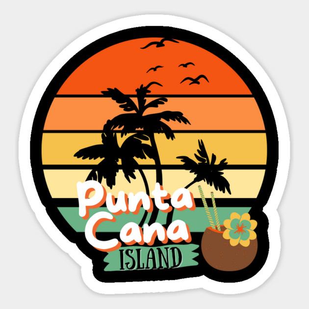 Punta Cana Island Sunset – Tropical Paradise Vibes Magnet by Inkarti