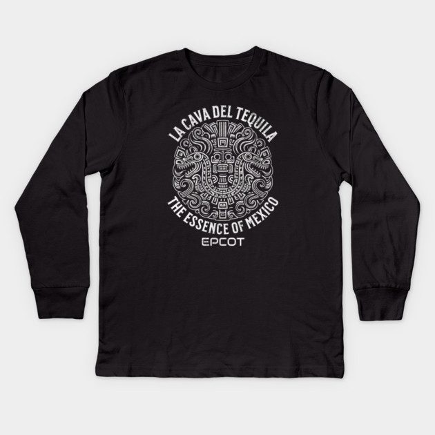 La Cava Del Tequila The Essence of Mexico Tee Kids Long Sleeve T-Shirt by Joaddo