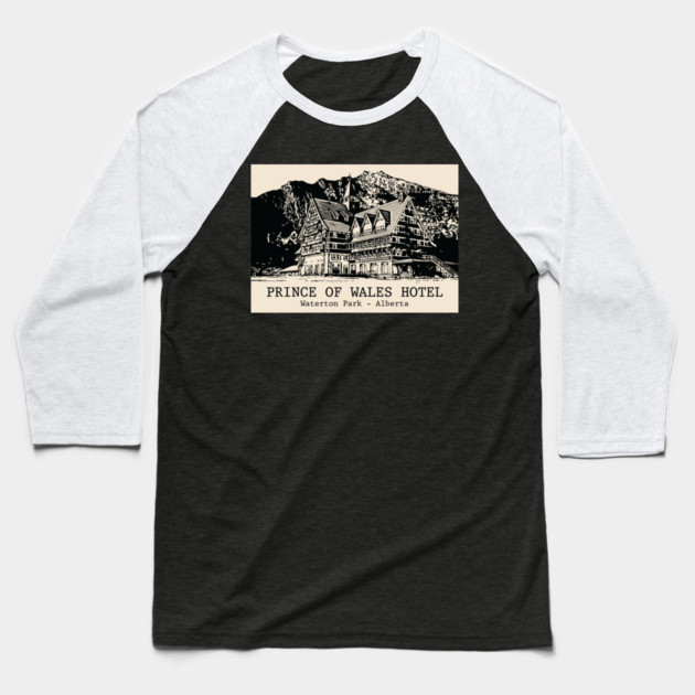 Prince of Wales Hotel - Waterton Park AB Baseball T-Shirt by Lakeric