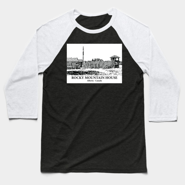 Rocky Mountain House - Alberta Baseball T-Shirt by Lakeric