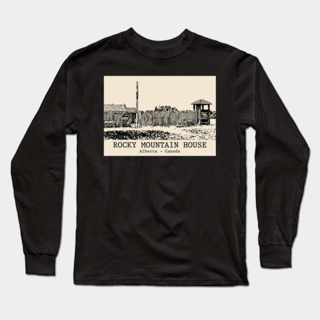 Rocky Mountain House - Alberta Long Sleeve T-Shirt by Lakeric