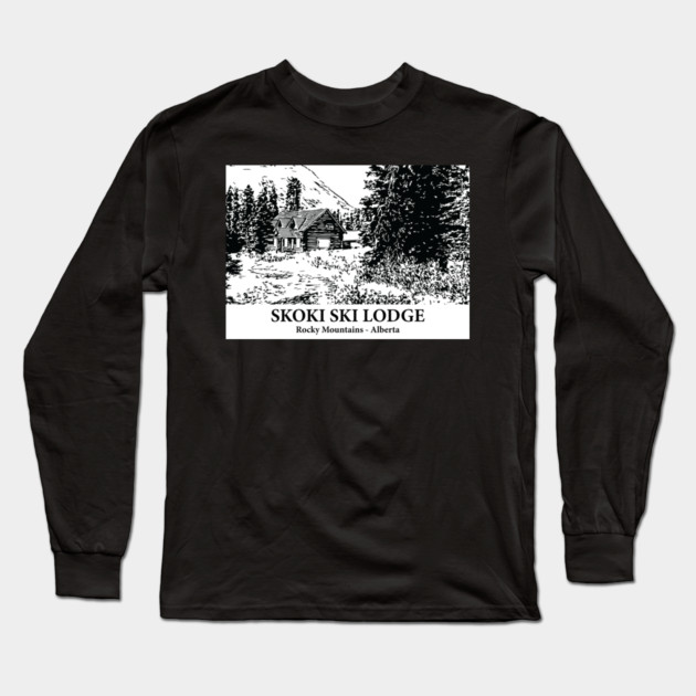 Skoki Ski Lodge - Rocky Mountains Long Sleeve T-Shirt by Lakeric