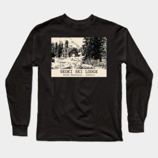Skoki Ski Lodge - Rocky Mountains Long Sleeve T-Shirt