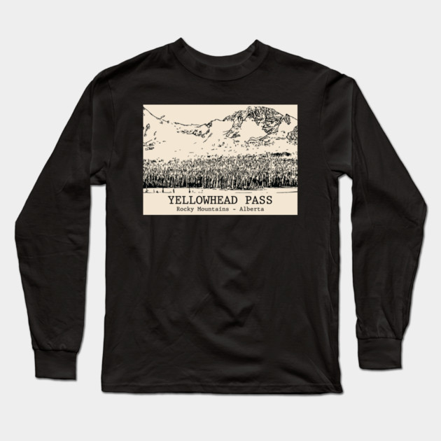 Yellowhead Pass - Rocky Mountains Long Sleeve T-Shirt by Lakeric