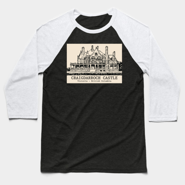 Craigdarroch Castle - Victoria BC Baseball T-Shirt by Lakeric