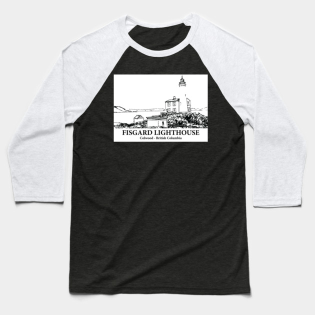Fisgard Lighthouse - Colwood BC Baseball T-Shirt by Lakeric