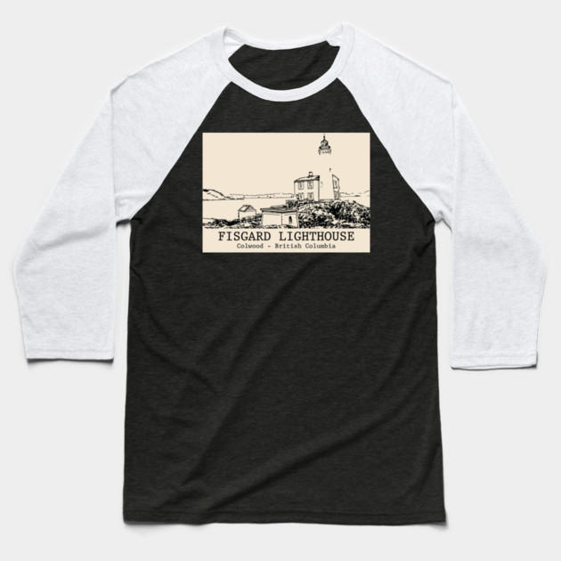 Fisgard Lighthouse - Colwood BC Baseball T-Shirt by Lakeric