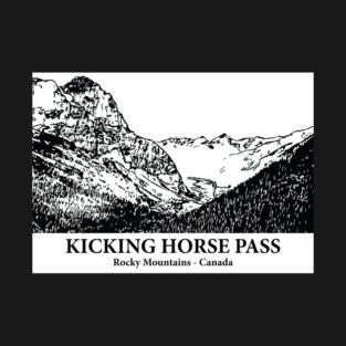 Kicking Horse Pass - Rocky Mountains T-Shirt
