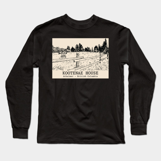 Kootenae House - Athalmer BC Long Sleeve T-Shirt by Lakeric