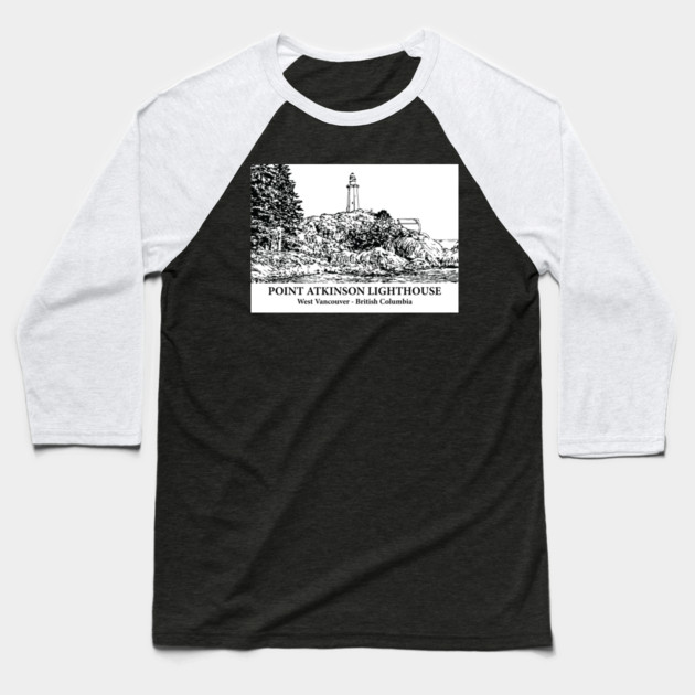 Point Atkinson Lighthouse - West Vancouver BC Baseball T-Shirt by Lakeric
