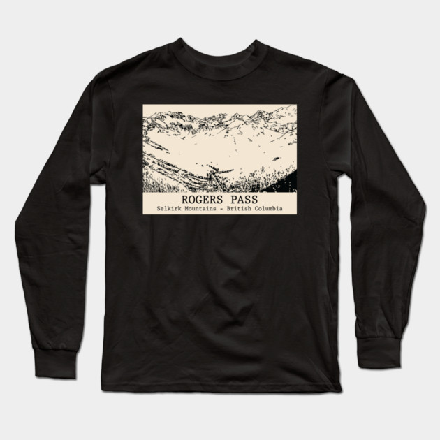Rogers Pass - Selkirk Mountains BC Long Sleeve T-Shirt by Lakeric