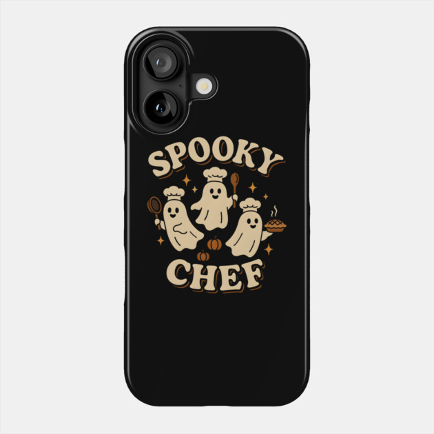 Spooky Chef Ghost Halloween Shirt | Funny Cooking Costume Gift Phone Case by MakerMind8.2