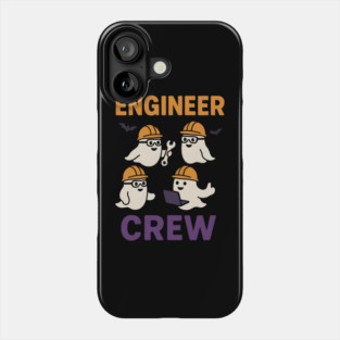 Engineer Crew Ghost Halloween Shirt | Funny STEM Student Gift Phone Case