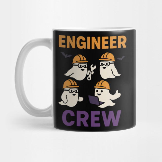 Engineer Crew Ghost Halloween Shirt | Funny STEM Student Gift by MakerMind8.2