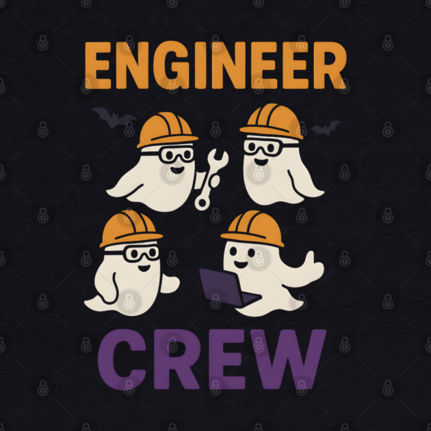 Engineer Crew Ghost Halloween Shirt | Funny STEM Student Gift by MakerMind8.2