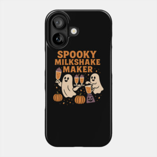 Spooky Milkshake Maker Ghost Halloween Shirt | Funny Foodie Gift Phone Case