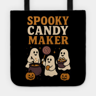 Spooky Candy Maker Ghost Halloween Shirt | Funny Trick or Treat Gift Tote