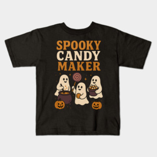 Spooky Candy Maker Ghost Halloween Shirt | Funny Trick or Treat Gift Kids T-Shirt
