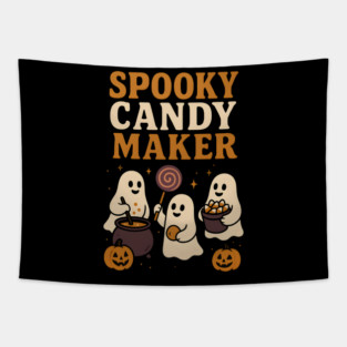 Spooky Candy Maker Ghost Halloween Shirt | Funny Trick or Treat Gift Tapestry