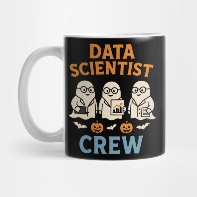 Data Scientist Crew Ghost Halloween Shirt | STEM Spooky Gift by MakerMind8.2
