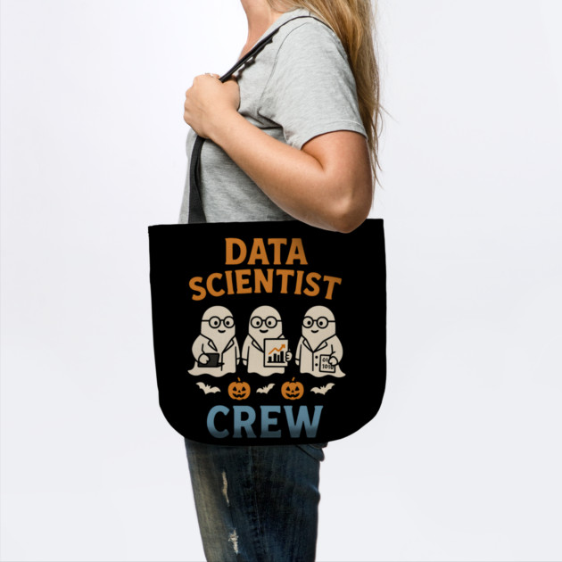 Data Scientist Crew Ghost Halloween Shirt | STEM Spooky Gift by MakerMind8.2
