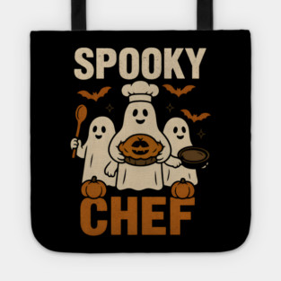Spooky Chef Ghost Halloween Shirt | Funny Baking Costume Gift Tote