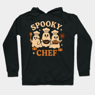 Spooky Chef Ghost Halloween Shirt | Funny Baking Costume Gift Hoodie