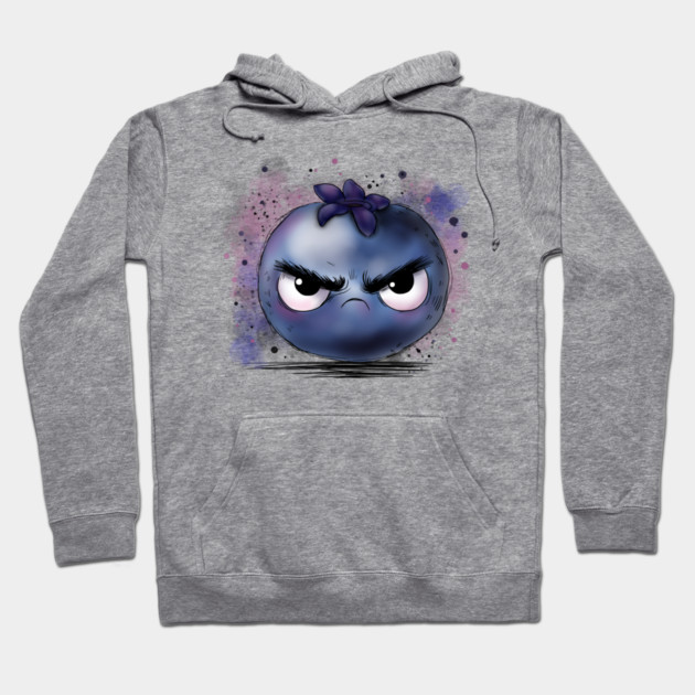 Grumpy Blueberry Hoodie by H. R. Sinclair