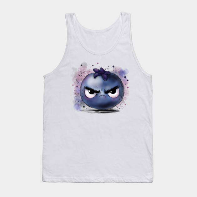 Grumpy Blueberry Tank Top by H. R. Sinclair