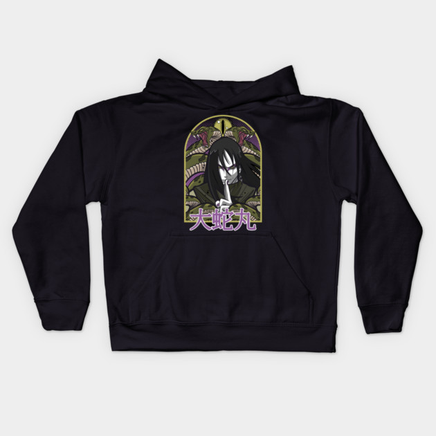Orochimaru Snake Summon - Naruto Anime Kids Hoodie by Otaku Vibes