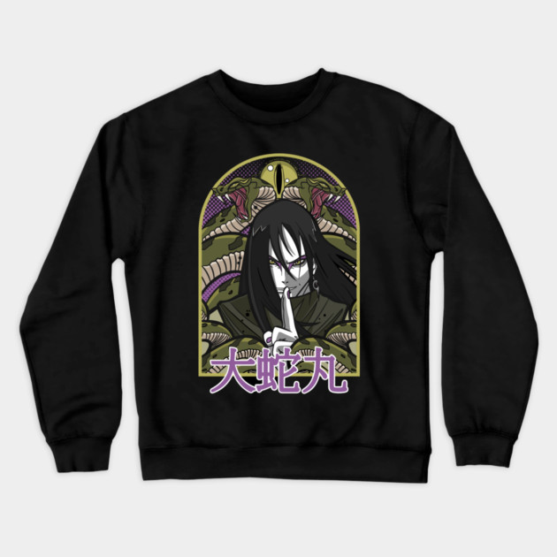 Orochimaru Snake Summon - Naruto Anime Crewneck Sweatshirt by Otaku Vibes