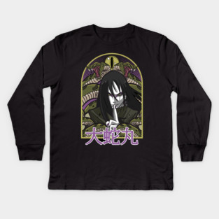 Orochimaru Snake Summon - Naruto Anime Kids Long Sleeve T-Shirt
