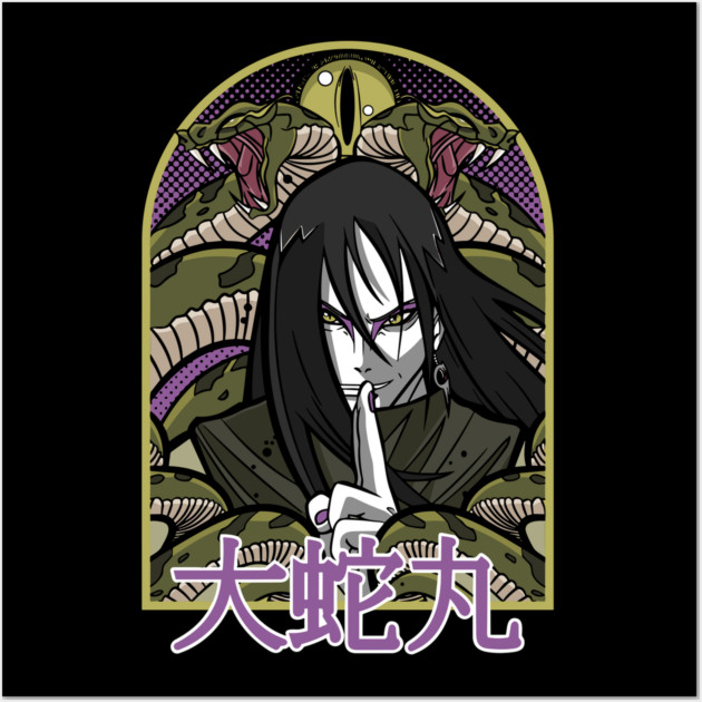 Orochimaru Snake Summon - Naruto Anime Wall Art by Otaku Vibes