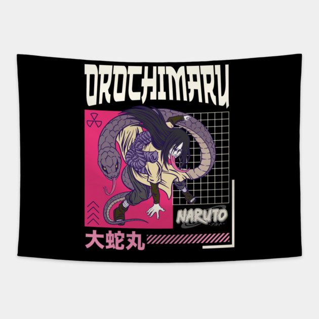 Orochimaru Legendary Sannin - Naruto Anime Tapestry by Otaku Vibes