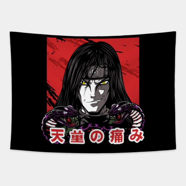 Orochimaru Classic Villain Poster - Naruto Anime Tapestry by Otaku Vibes