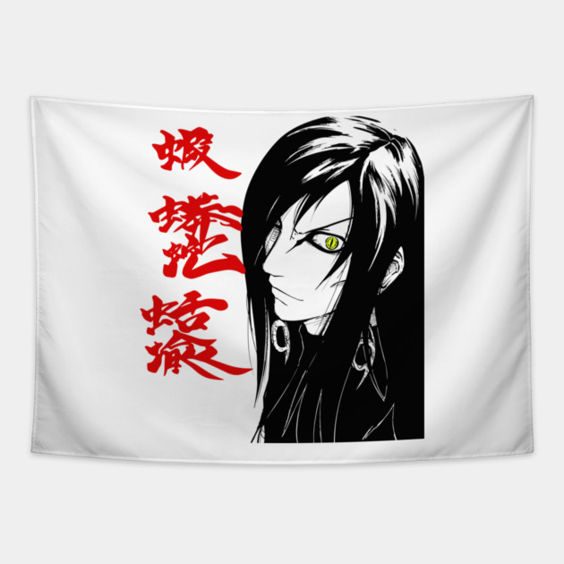 Orochimaru Classic Villain Poster - Naruto Anime Tapestry by Otaku Vibes